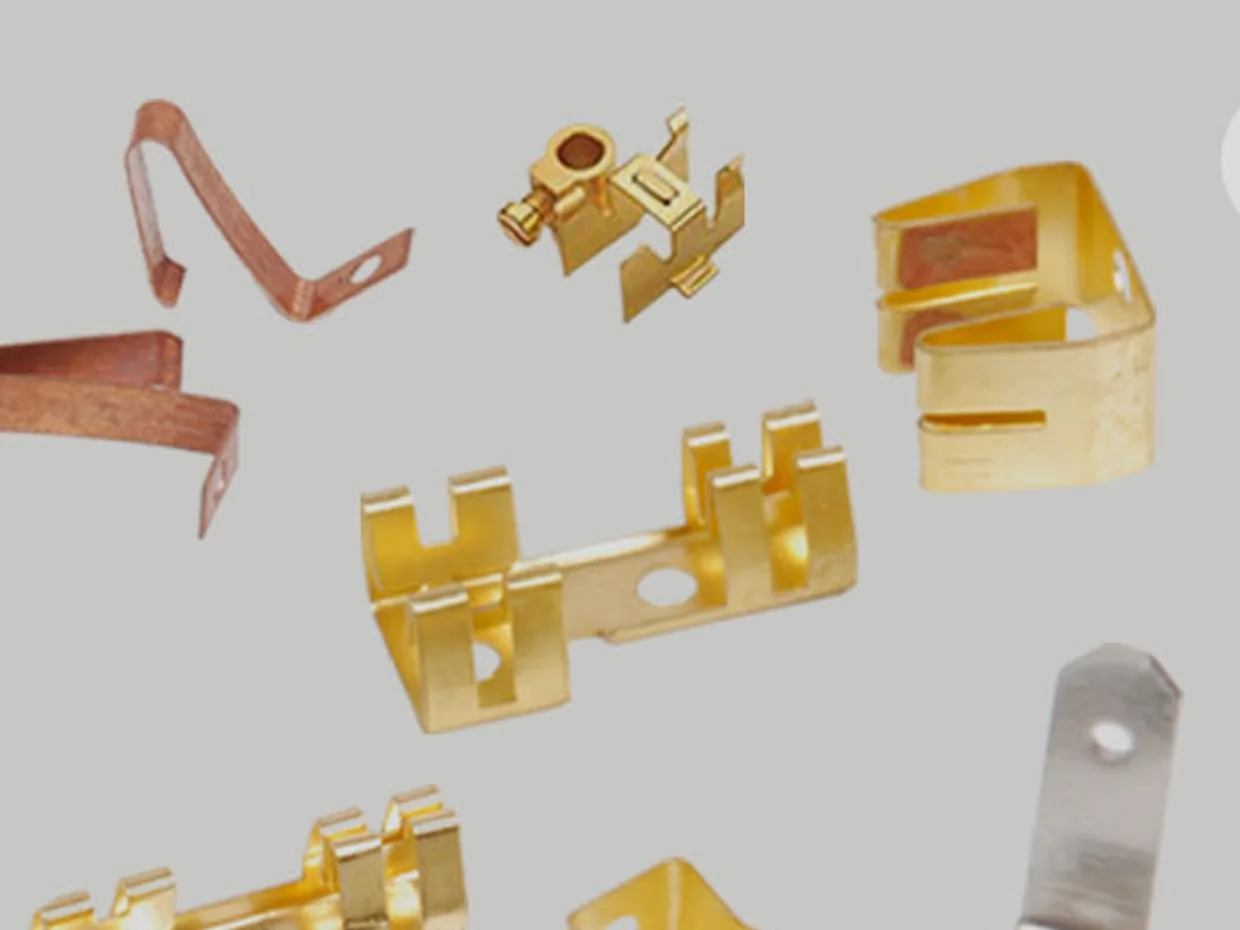 Pressed and sheet-cut brass and copper components